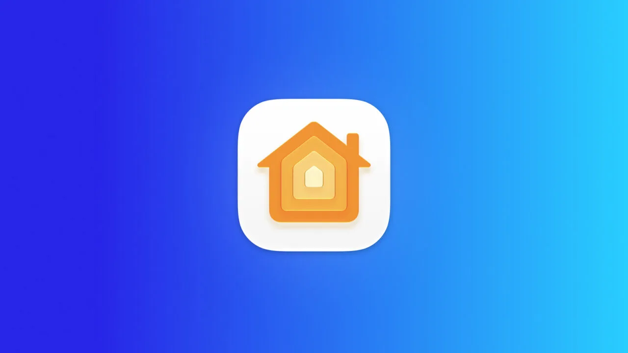 Icon der Home-App von Apple auf blauem Farbverlauf zum Markenfund HomeView