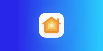Icon der Home-App von Apple auf blauem Farbverlauf zum Markenfund HomeView