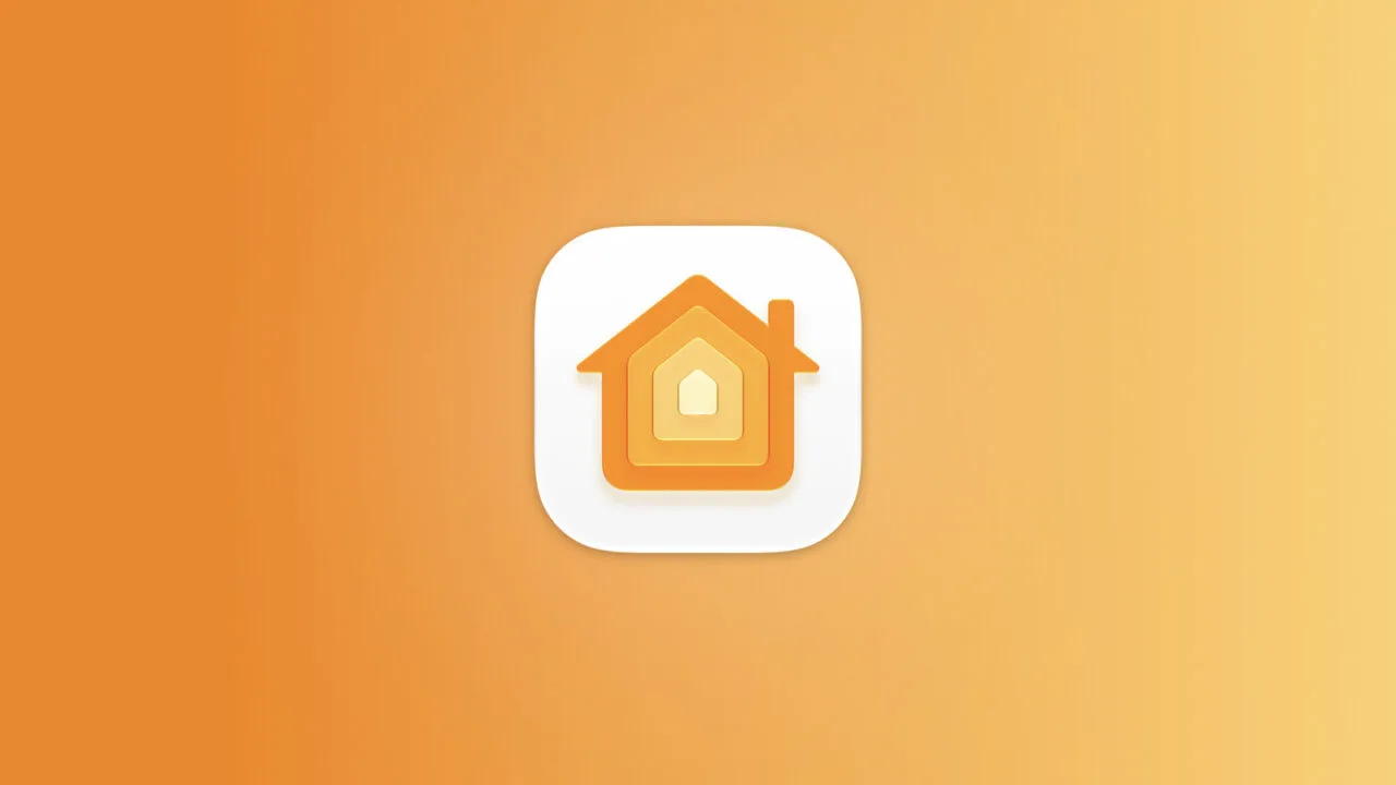 HomeView als künftige Smart-Home-Zentrale von Apple: Icon der Home-App auf orangefarbenem Farbverlauf