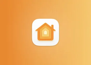 HomeView als künftige Smart-Home-Zentrale von Apple: Icon der Home-App auf orangefarbenem Farbverlauf