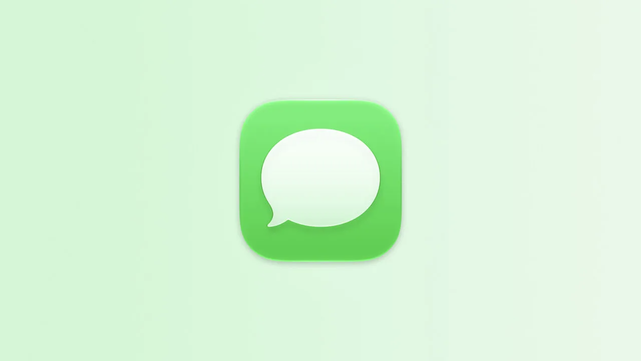 Vorschläge in Nachrichten: App-Icon von Nachrichten auf hellgrünem Farbverlauf