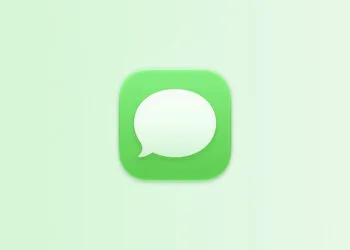 Vorschläge in Nachrichten: App-Icon von Nachrichten auf hellgrünem Farbverlauf