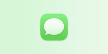 Vorschläge in Nachrichten: App-Icon von Nachrichten auf hellgrünem Farbverlauf