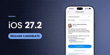 iOS 27.2 Release Candidate in der Softwareaktualisierung auf einem iPhone
