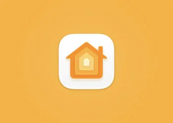 iOS 27.2 Schneider: Icon der Home-App auf gelbem Hintergrund